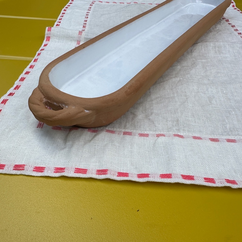 Rustic Glazed Terra cotta Olive Dish Made in Italy - Picture 5 of 8